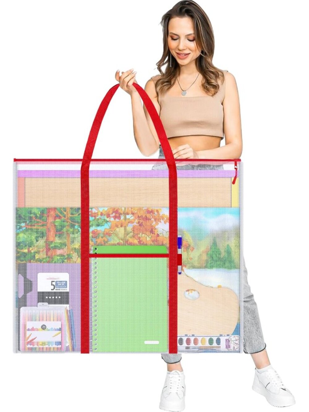 Bulletin Board Poster Storage, Extra-Large Storage Chart Art Portfolio Bag 30 x